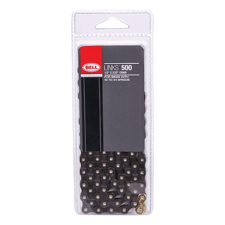 Bell Sports Bell Sports Links 500 Steel Multi-Speed Bike Chain Black 7015886